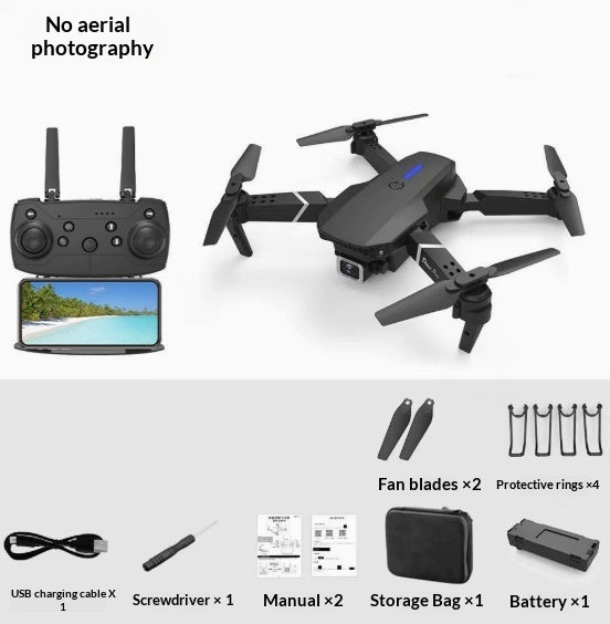 E88 Drone Aerial Photography HD 4K Dual Camera Remote Control Airplane Toy