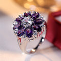 Petal-shaped Flower Ring Simple Personality Special Interest Light Luxury