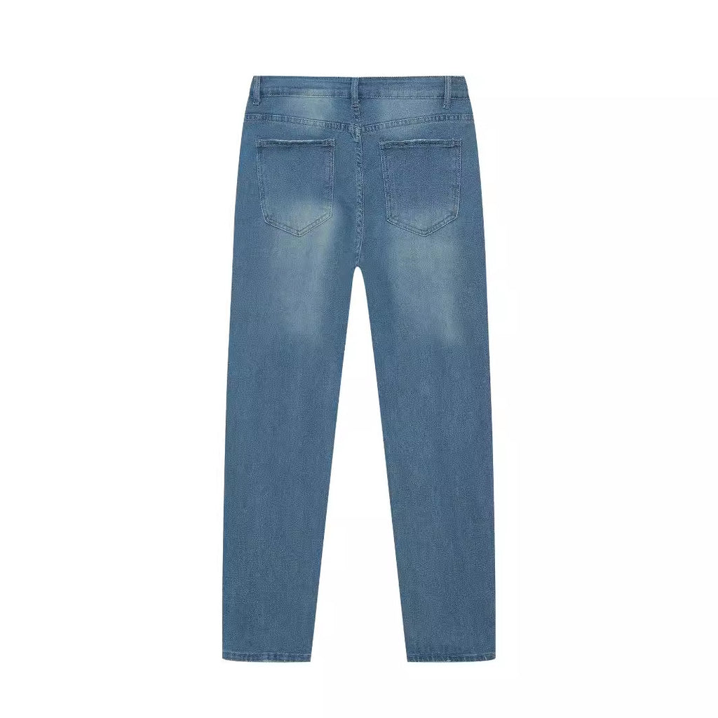 Personality Denim Skinny Jeans For Men